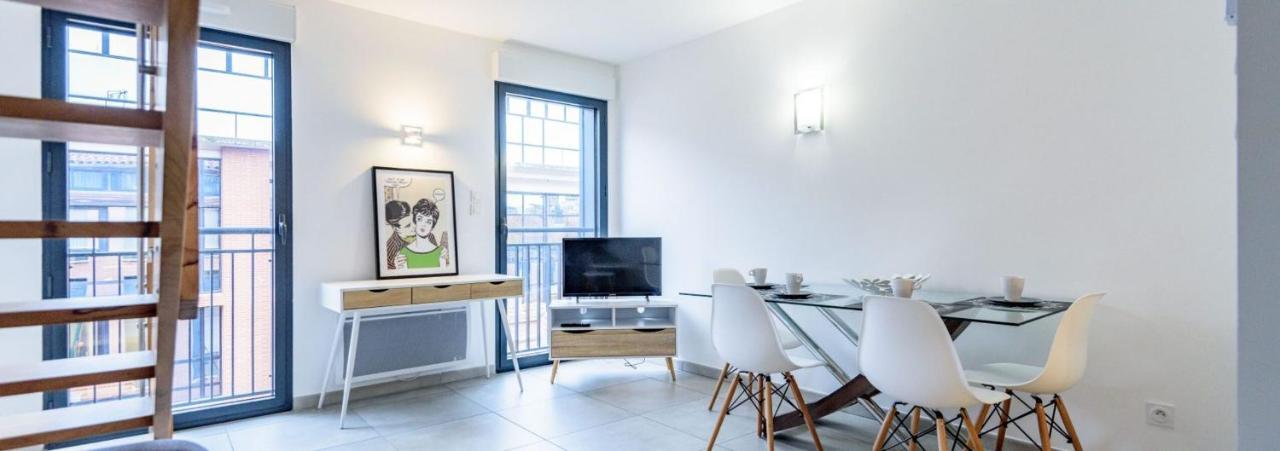 302 - Appartement Duplex Moderne - Jeanne D'Arc, Toulouse Kültér fotó